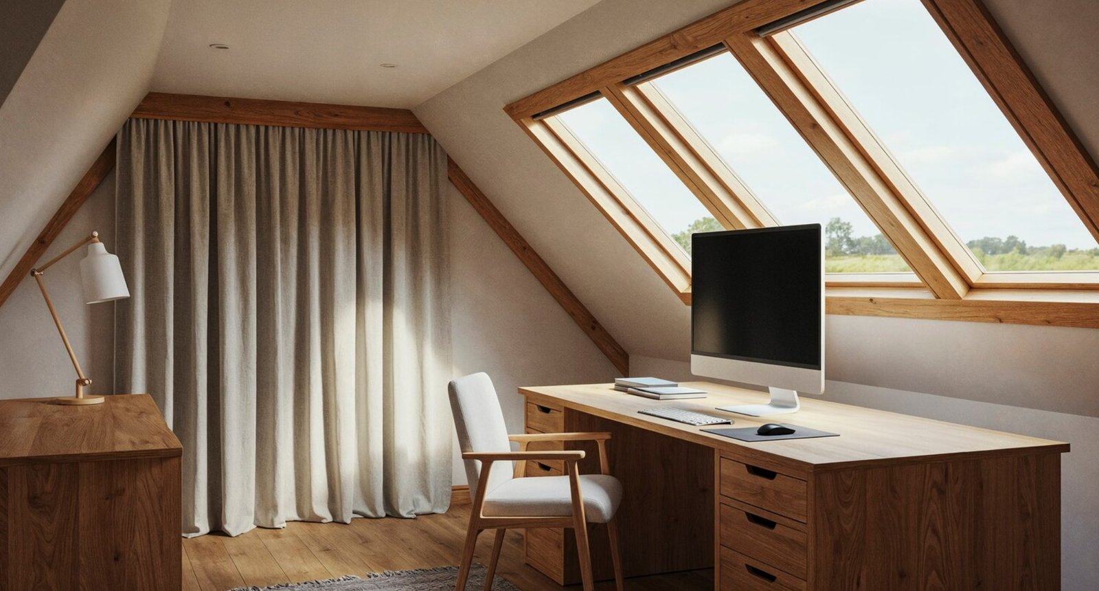 Loft conversion turned into a bright room