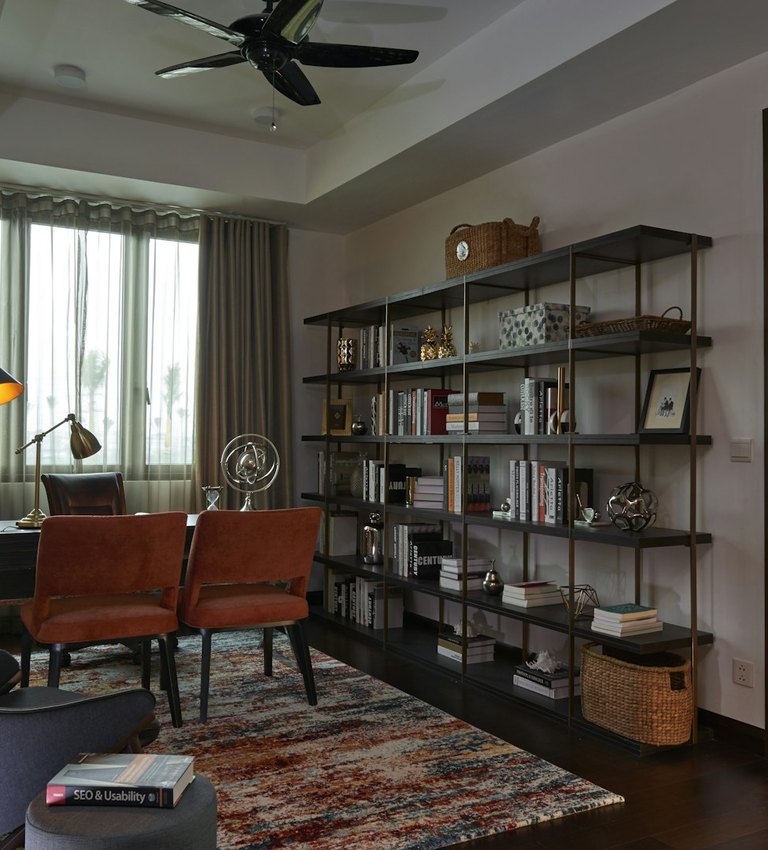 Garage converted into a bright, warm living room