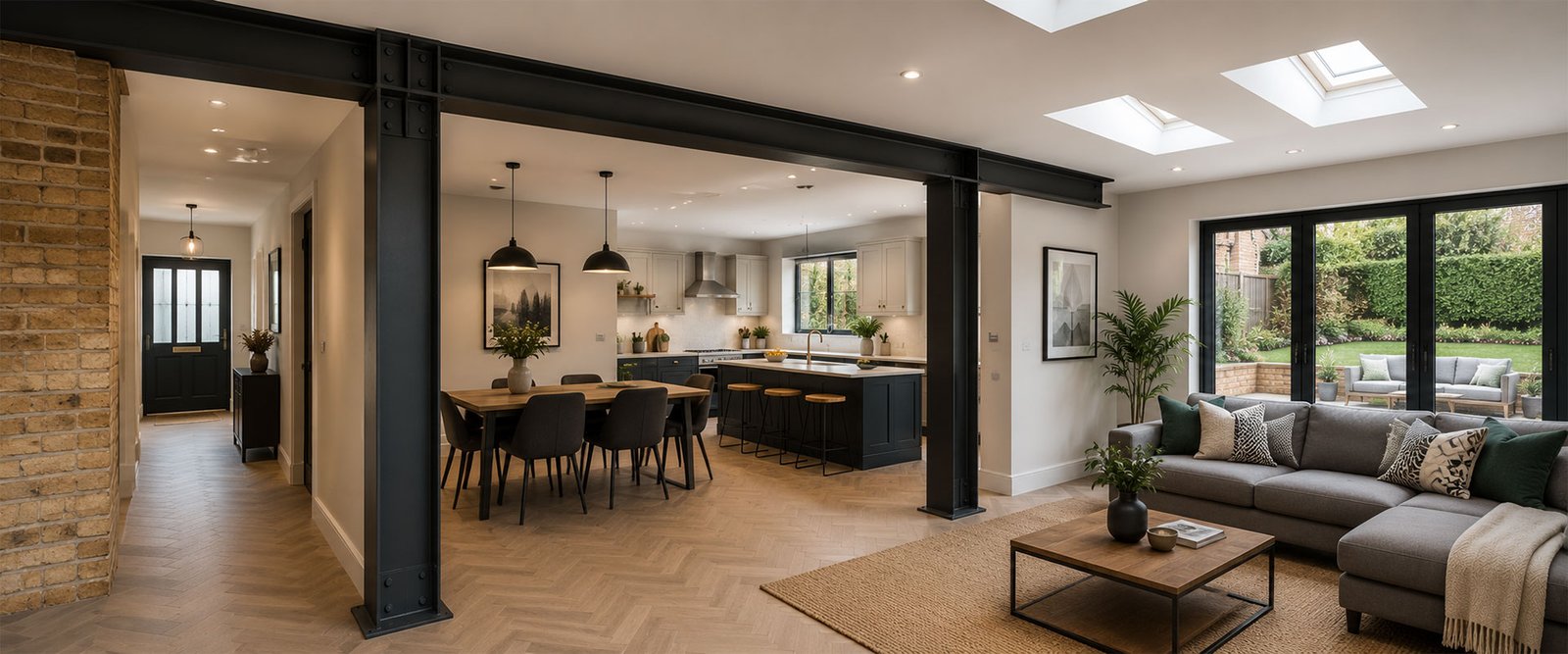 Contemporary timber extension by Prince Builders